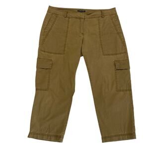 Eileen Fisher Cargo Capris Petite M Lyocell Women's Lightweight Beach Boho Crop